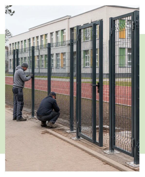 Монтаж ограждений для школ и учебных учреждений в Кыштыме